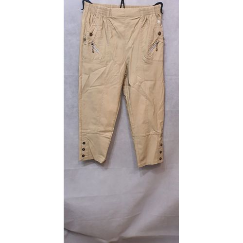 Pantacourt Beige Femme Jst Formy Paris Taille 40