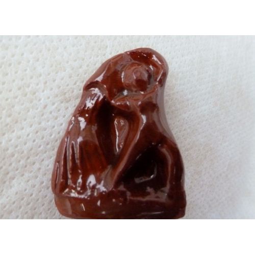 Pendentif  Médaillon Marron Signe Verseau