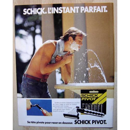Publicité Papier - Rasoir Mécanique Schick Pivot De 1985