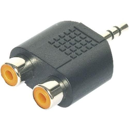 2x Fiches 2x RCA femelles vers Jack 3.5 male - Stereo