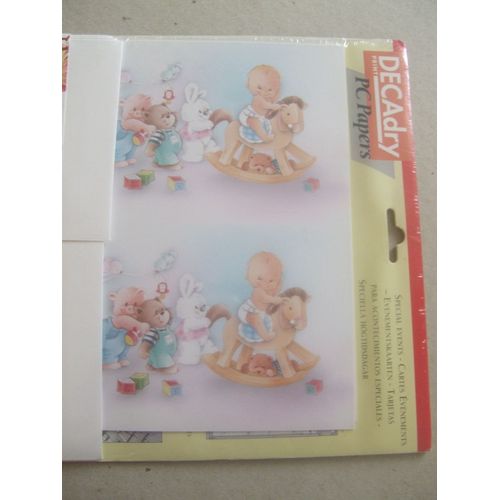 Pochette De 10 Faire Part Naissance Et 10 Enveloppes