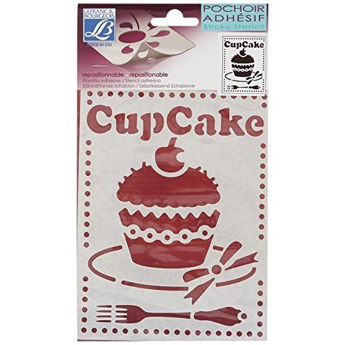 Lefranc & Bourgeois Peinture Pochoir 15 X 20 Cm Cup Cake Blanc