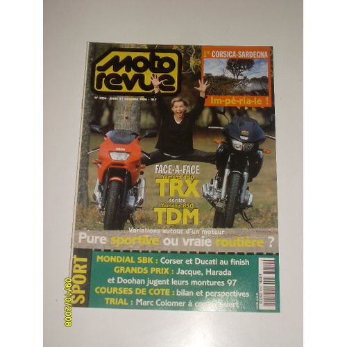 Moto Revue 3254  Face A Face Yamaha 850 Trx Contre Yamaha 850 Tdm