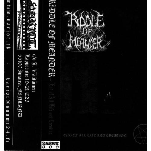 RIDDLE OF MEANDER - End of all life and creation (CD Black Metal MAYHEM) |  Rakuten