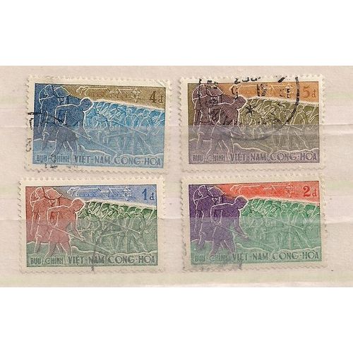 Vietnam- Série De 4 Timbres Oblitérés- Développement Communautaire- N°122/25