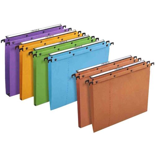 L'oblique Az Lot De 25 Dossiers Suspendus Azo, Fond: V, Bleu