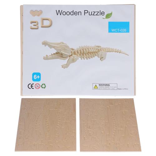 (Cpc, Ce) 6 Ans + Certifié Bricolage Créatif Fait À La Main 3d Puzzle 3d Jouet 026 Crocodile