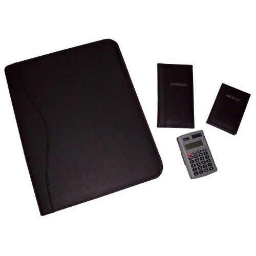 Idena Set Conférencier Zippé A4 Carnet D'adresses/Calculatrice/Bloc-Notes (Import Allemagne)