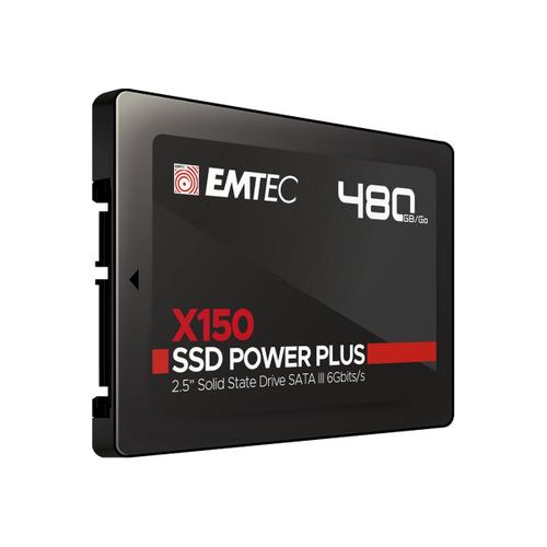 EMTEC X150 Power Plus 3D NAND - SSD - 480 Go - interne - 2.5" - SATA 6Gb/s