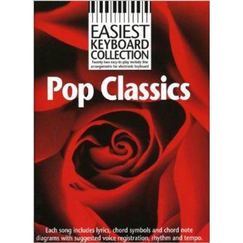 Easiest Keyboard Collection Pop Classics Melody Lyrics Chords Books