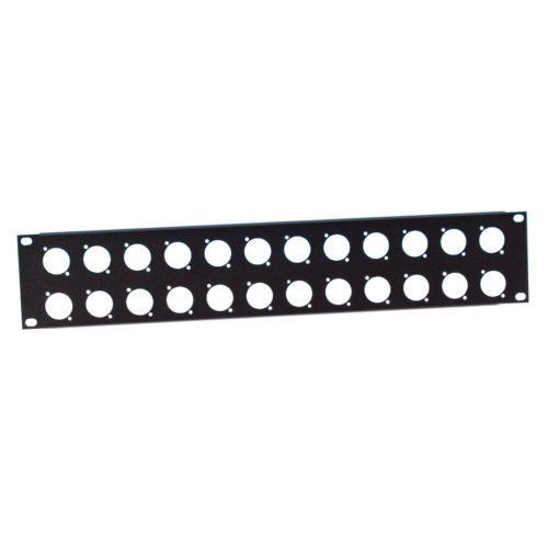 Adam Hall - Panneau rack en acier pour 24 XLR - 2U