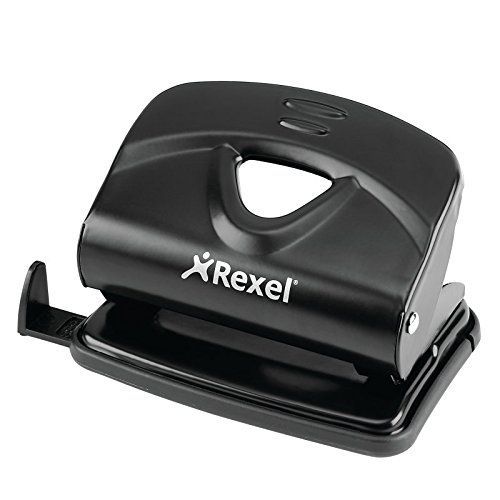 Rexel Perforateur Métal 2 Trous 20 Feuilles (Noir)