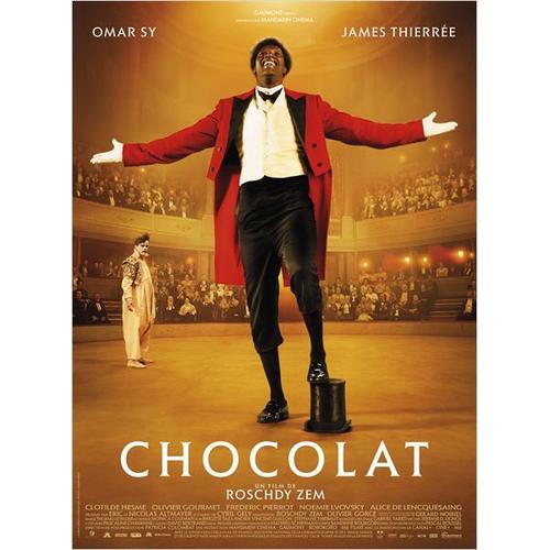 Chocolat-Véritable Affiche De Cinéma Pliée Format 120x160 Cm-De Roschdy Zem Avec Omar Sy, James Thiérrée, Clotilde Hesme, Olivier Gourmet, Frédéric Pierrot, Noémie Lvovsky, Alice De Lencquesaing-2016