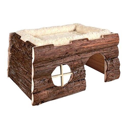 Trixie 6208 Natural Living Tilde Log House With Cuddly Bed 39 - 20 - 29 Cm