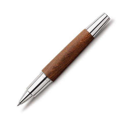 Faber-Castell 148205 Stylo Roller E-Motion En Bois Et Métal Chromé (Bois) (Import Allemagne)