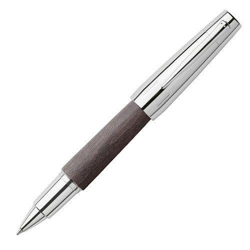 Faber-Castell Stylo Roller E-Motion En Bois Et Chrome (Noir) (Import Allemagne)