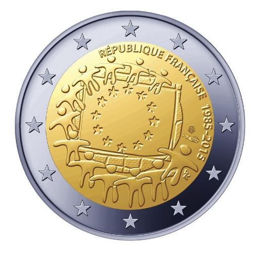 2 Euros France 30 Ans Du Drapeau Europeen