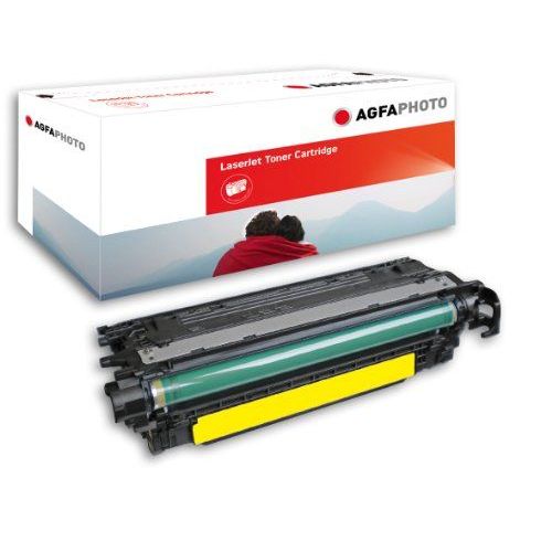 AgfaPhoto - Jaune - cartouche de toner (équivalent à : HP CE252A ) - pour HP Color LaserJet CM3530 MFP, CM3530fs MFP, CP3525, CP3525dn, CP3525n, CP3525x
