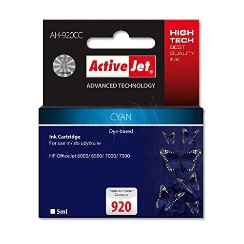 TIN ACTIVEJET AH-920CC Refill f. HP 920 CH634 Cyan  5ml