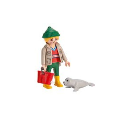 Personnage Figurine Playmobil Soigneur Otarie Bébé Phoque