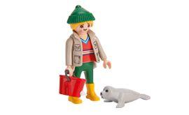 Personnage Figurine Playmobil Soigneur Otarie Bébé Phoque