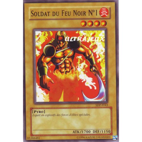Yu-Gi-Oh! - Sdp-F043 - Soldat Du Feu Noir N°1 - Commune
