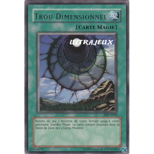 Yu-Gi-Oh! - Sdp-F069 - Trou Dimensionnel - Rare