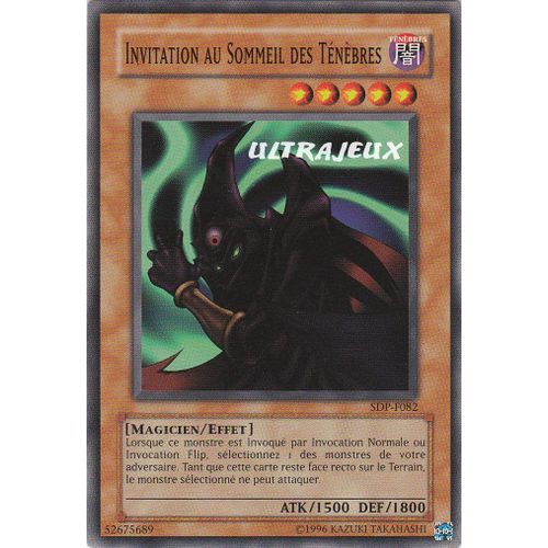 Yu-Gi-Oh! - Sdp-F082 - Invitation Au Sommeil Des Ténèbres - Commune