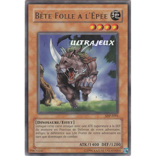 Yu-Gi-Oh! - Sdp-F091 - Bête Folle À L'epée - Rare