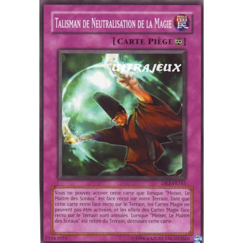 Yu-Gi-Oh! - Dr2-Fr161 - Talisman De Neutralisation De La Magie - Commune