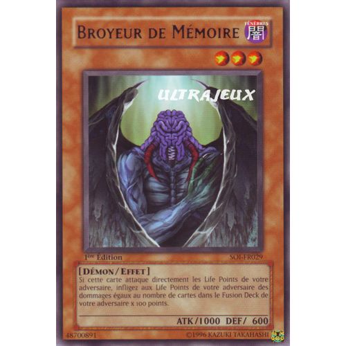 Yu-Gi-Oh! - Soi-Fr029 - Broyeur De Mémoire - Rare