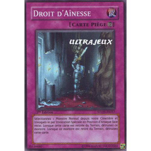 Yu-Gi-Oh! - Ston-Fr057 - Droit D'ainesse - Super Rare