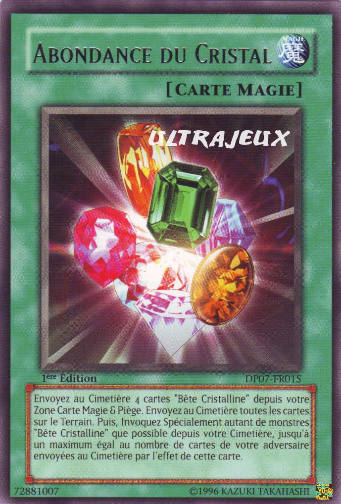 Yu-Gi-Oh! - Dp07-Fr015 - Abondance Du Cristal - Rare