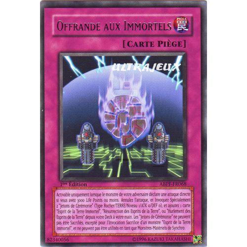 Yu-Gi-Oh! - Abpf-Fr068 - Offrande Aux Immortels - Rare