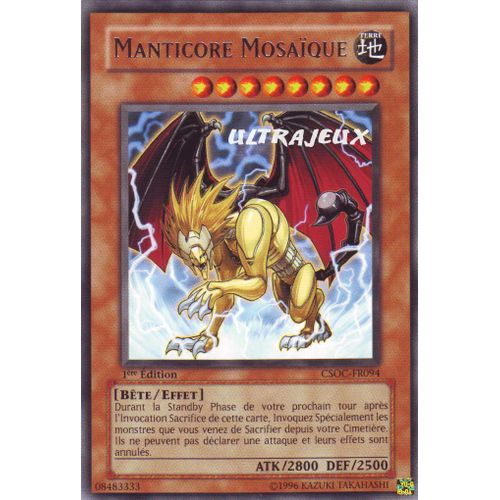 Yu-Gi-Oh! - Csoc-Fr094 - Manticore Mosaïque - Rare