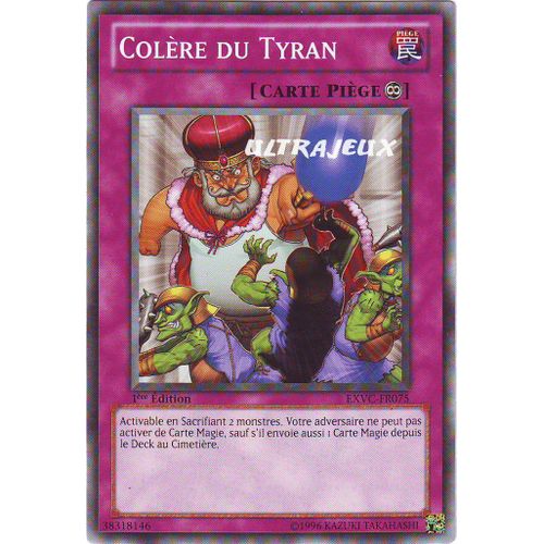 Yu-Gi-Oh! - Exvc-Fr075 - Colère Du Tyran - Commune