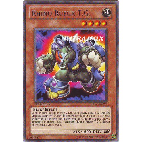 Yu-Gi-Oh! - Exvc-Fr021 - Rhino Rueur T. G. - Rare