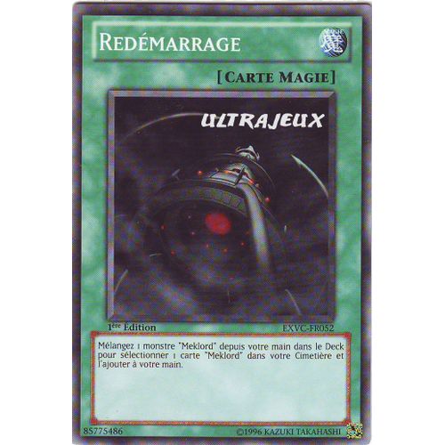 Yu-Gi-Oh! - Exvc-Fr052 - Redémarrage - Commune