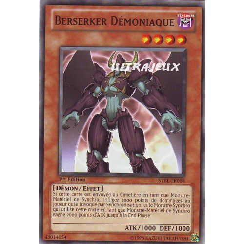 Yu-Gi-Oh! - Stbl-Fr008 - Berserker Démoniaque - Commune