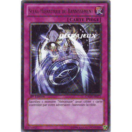 Yu-Gi-Oh! - Gaov-Fr071 - Sceau Hiératique Du Bannissement - Rare