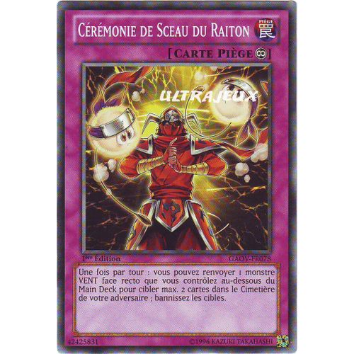 Yu-Gi-Oh! - Gaov-Fr078 - Cérémonie De Sceau Du Raiton - Commune