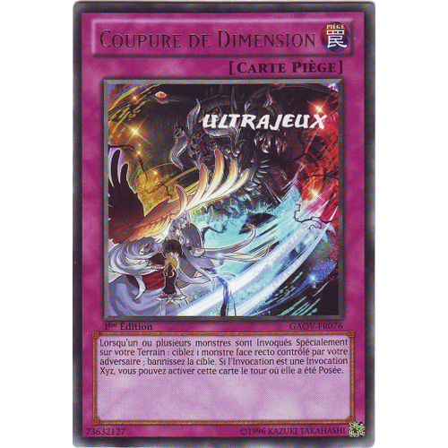 Yu-Gi-Oh! - Gaov-Fr076 - Coupure De Dimension - Rare