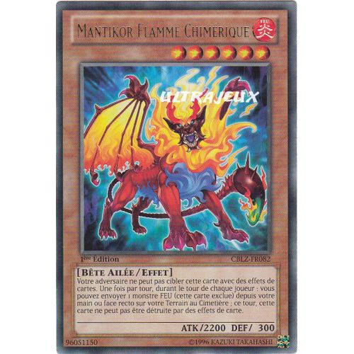 Yu-Gi-Oh! - Cblz-Fr082 - Mantikor Flamme Chimérique - Rare