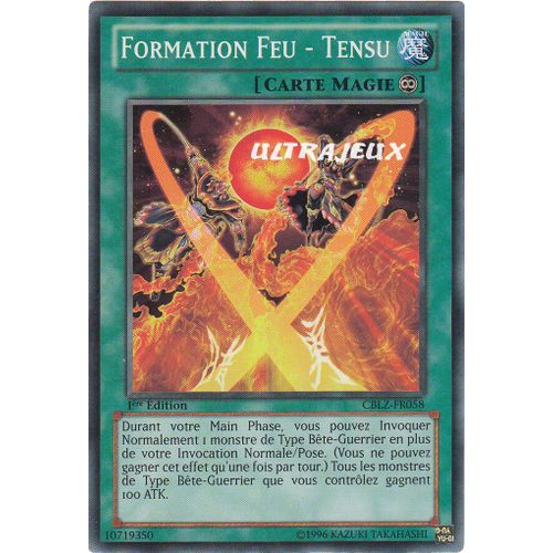 Yu-Gi-Oh! - Cblz-Fr058 - Formation Feu - Tensu - Commune