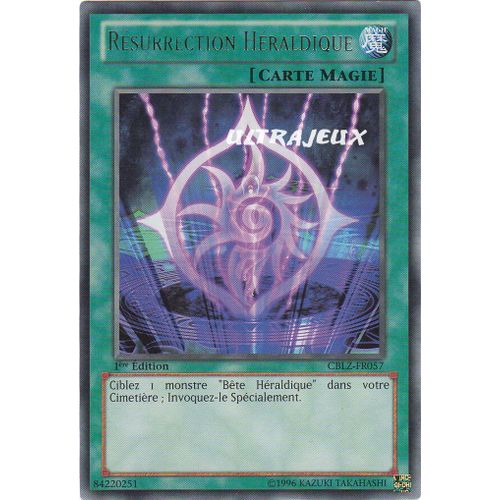 Yu-Gi-Oh! - Cblz-Fr057 - Résurrection Héraldique - Rare