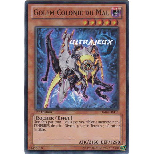 Yu-Gi-Oh! - Ha07-Fr053 - Golem Colonie Du Mal - Super Rare