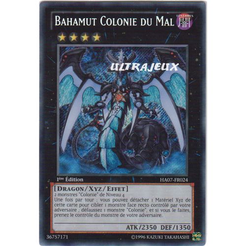 Yu-Gi-Oh! - Ha07-Fr024 - Bahamut Colonie Du Mal - Secret Rare