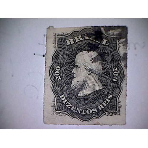 Timbre Bresil De 1866 200 Reis
