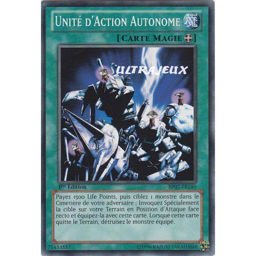 Yu-Gi-Oh! - Bp02-Fr140-Mr - Unité D'action Autonome - Mosaic Rare