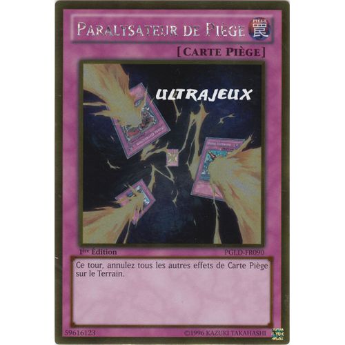 Yu-Gi-Oh! - Pgld-Fr090 - Paralysateur De Piège - Gold Rare